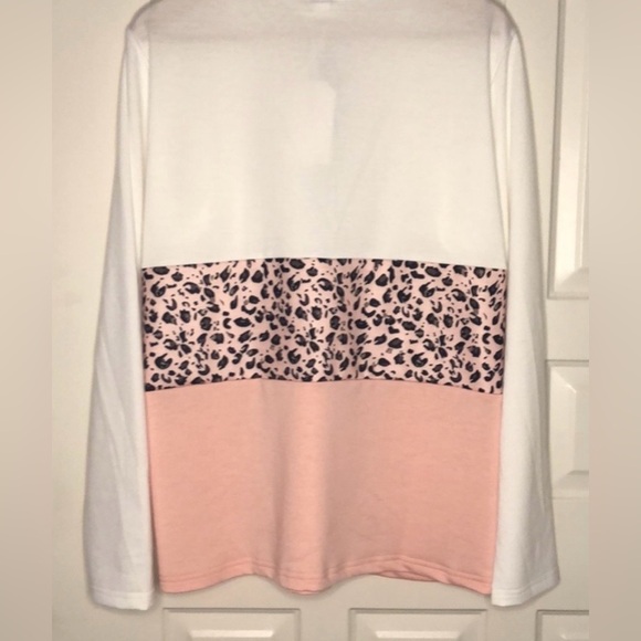 Long Sleeve Half Zip Top, size L, NWT - Picture 3 of 8